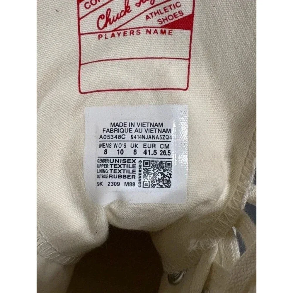 Converse Chuck 70 De Luxe Heel Egret White Platform Boots - Size M8 W10